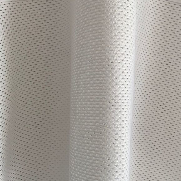 Nylora White Partial Mesh Tank Top w. Side Stripes - Multiple Sizes - Picture 2 of 8